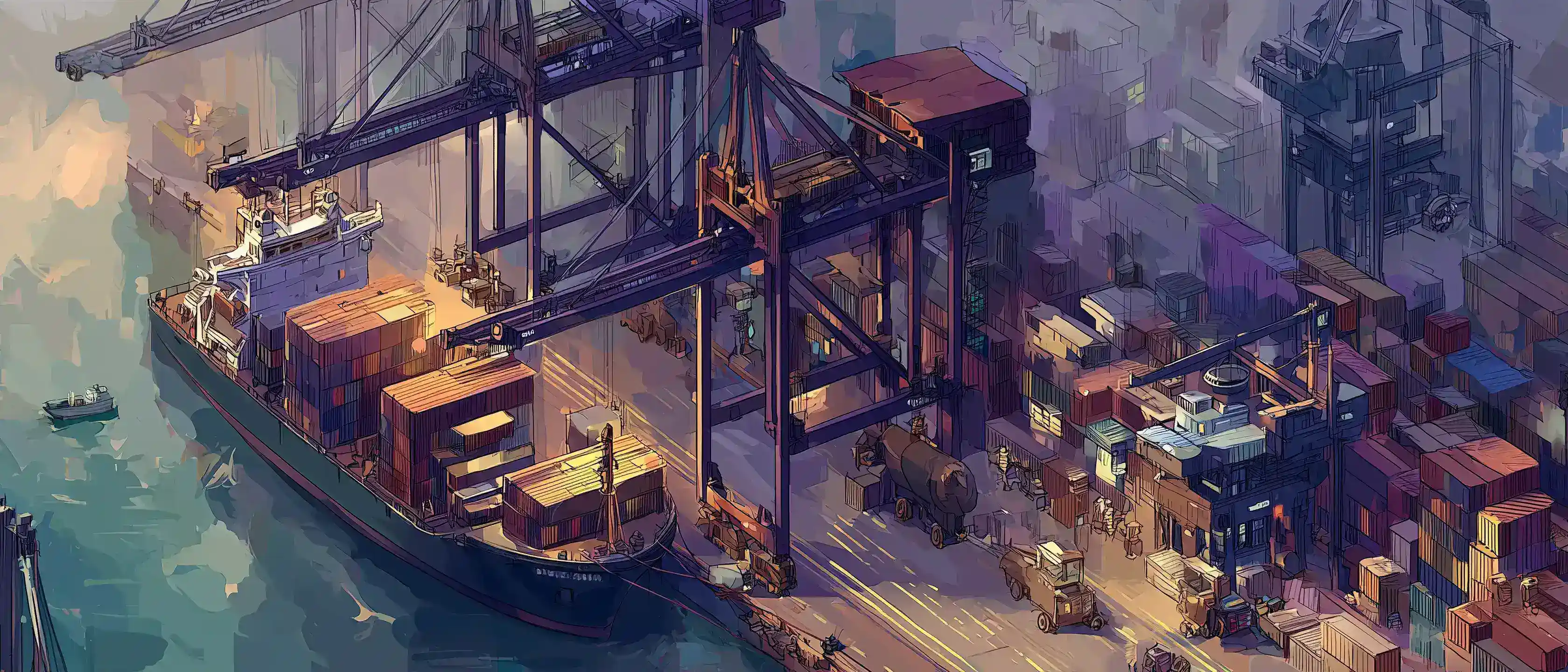 An industrial yard with the factory contained inside its own operating boundary